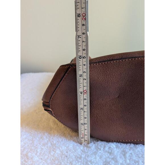 Realer Women Large Brown Crossbody Handbag - Picture 9 of 11